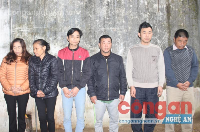 Các đối tượng bị bắt giữ trong Chuyên án