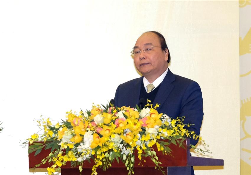 Thủ tướng Nguyễn Xuân Phúc phát biểu tại Hội nghị.
