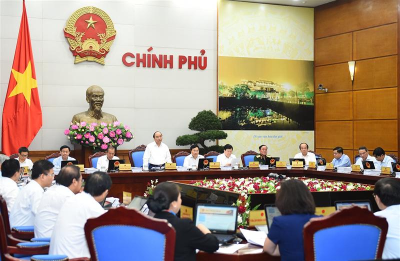 Hoạt động chỉ đạo, điều hành của Chính phủ, Thủ tướng Chính phủ có nhiều chuyển biến tích cực theo hướng chủ động, kiến tạo, phục vụ, kịp thời, phù hợp với tình hình. - Ảnh: VGP