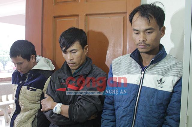 Các đối tượng tại Công an huyện Đô Lương