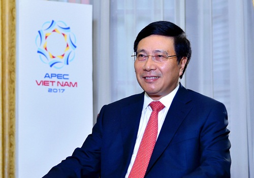 Ủy viên Bộ Chính trị, Phó Thủ tướng Chính phủ, Bộ trưởng Ngoại giao Phạm Bình Minh. Ảnh: VGP/Hải Minh