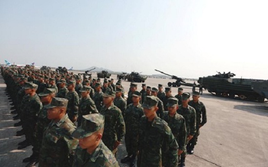 Các binh sĩ tham dự Cuộc tập trận Hổ mang Vàng 2018 tại Thái Lan (Ảnh: Reuters)