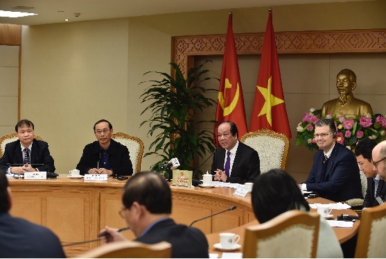 Bộ trưởng, Chủ nhiệm VPCP Mai Tiến Dũng chủ trì hội nghị lắng nghe các ý kiến về Nghị định 116 và Thông tư 03. - Ảnh: VGP/Nhật Bắc