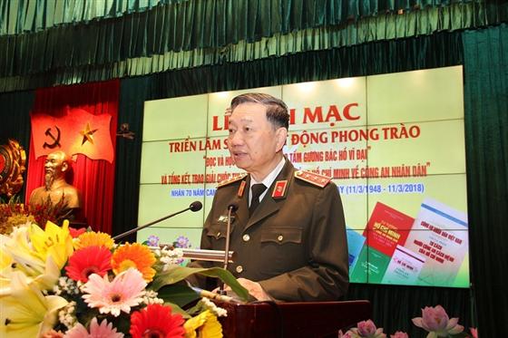 Bộ trưởng Tô Lâm phát biểu tại buổi Lễ.