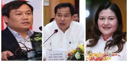 Thứ trưởng Bộ Kế hoạch và Đầu tư Vũ Đại Thắng, Lê Quang Mạnh; Thứ trưởng Bộ Lao động - Thương binh và Xã hội Nguyễn Thị Hà.