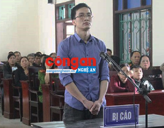 Bị cáo Hoàng Hải Hậu tại phiên tòa