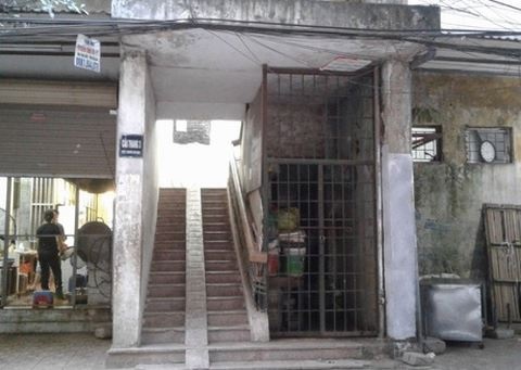 Khu tập thể - nơi xảy ra vụ việc ca sỹ Châu Việt Cường làm một cô gái tử vong.
