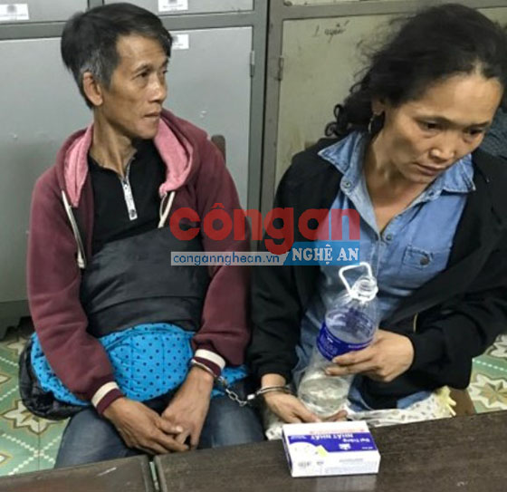  2 đối tượng Vi Nhật Tới và Hoọc Thị Thiệu