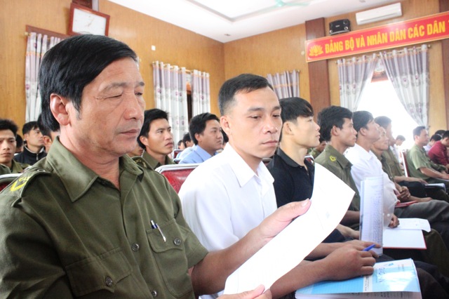Cán bộ tư pháp, Trưởng, phó Công an xã,... tham gia tập huấn xây dựng cơ sở dữ liệu quốc gia về dân cư
