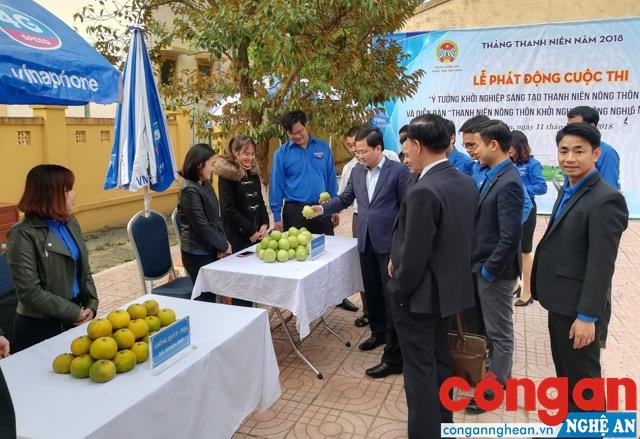Sản phẩm từ các mô hình khởi nghiệp của thanh niên          nông thôn được trưng bày tại Cuộc thi Ý tưởng khởi nghiệp sáng tạo thanh niên nông thôn
