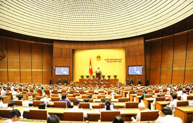Quang cảnh kỳ họp thứ 8 của Quốc hội khoá XIII.