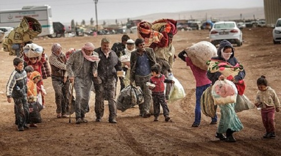 Người tị nạn Syria. Ảnh minh họa: rockrivertimes.