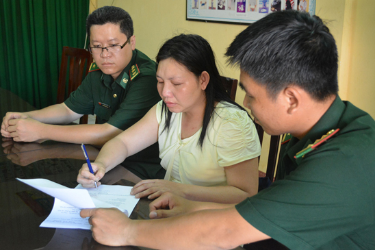 Đối tượng Nguyễn Thị Hiên cầm đầu đường dây mua bán người xảy ra ở huyện Đất Đỏ bị lực lượng BĐBP tỉnh bắt giữ trong chuyên án 259N.