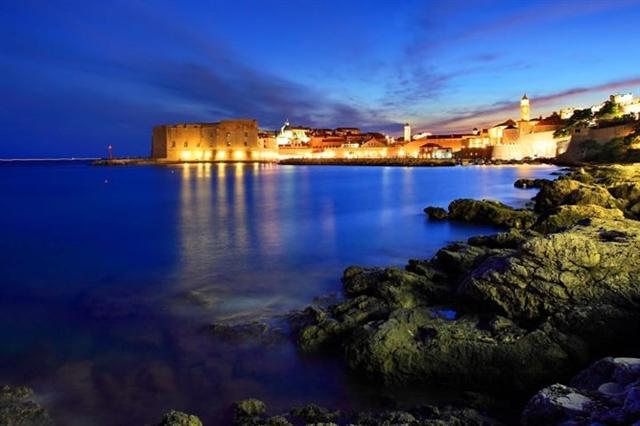 Pháo đài Thánh John của thành cổ Dubrovnik.