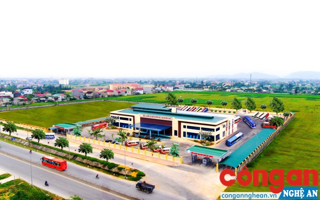 Bến xe Bắc Vinh tại xã Nghi Kim, TP Vinh