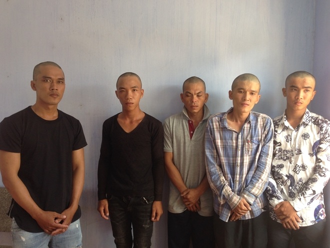 Các đối tượng bị bắt giữ.