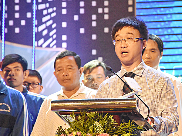 Đồng chí Đặng Minh Thông, Tỉnh ủy viên, Bí thư Thành ủy Bà Rịa, Trưởng BCĐ Đại hội TDTT tỉnh tuyên bố bế mạc Đại hội.