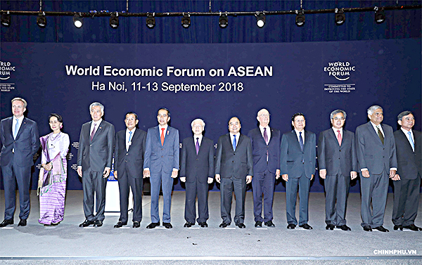 Các đại biểu dự Hội nghị WEF ASEAN 2018. Ảnh: QUANG HIẾU