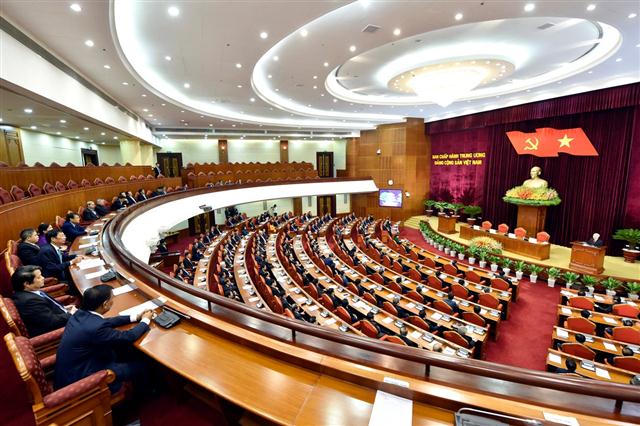 Bế mạc Hội nghị Trung ương 8. - Ảnh: VGP/Nhật Bắc