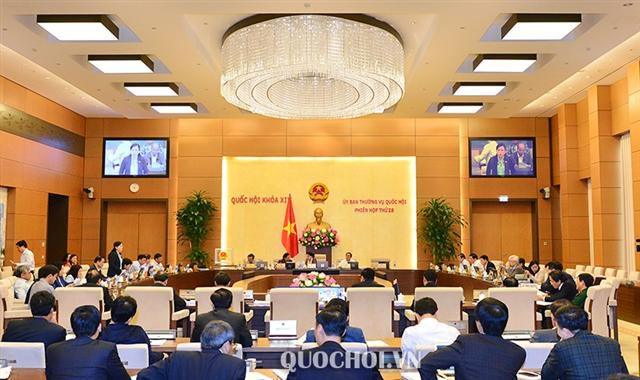Ủy ban Thường vụ Quốc hội cho ý kiến về báo cáo giám sát việc giải quyết kiến nghị của cử tri gửi đến kỳ họp thứ 5 Quốc hội khóa XIV
