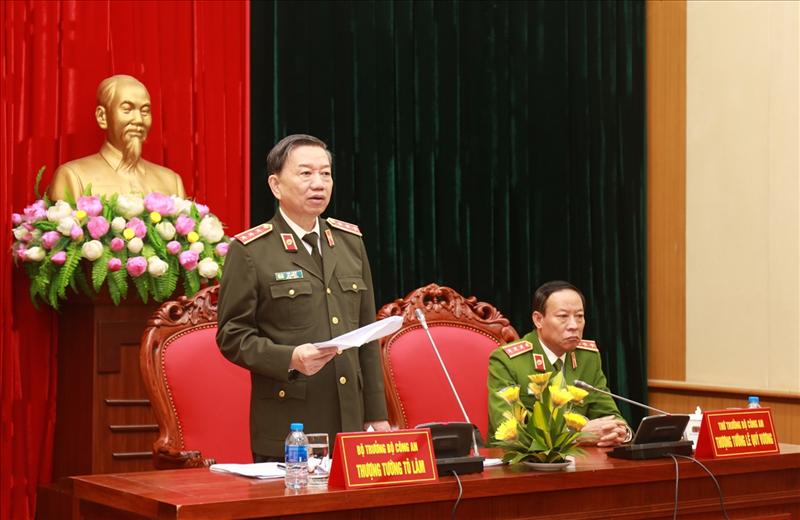 Bộ trưởng Tô Lâm phát biểu tại Hội nghị.