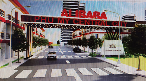 “Dự án Alibaba Phú Mỹ Central City” được giới thiệu trên trang web diaocalibaba.net của Công ty CP Địa ốc Alibaba. 