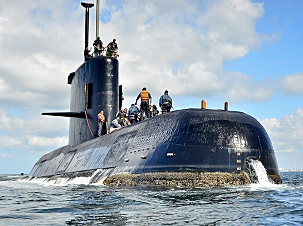 Tàu ngầm ARA San Juan mất tích.