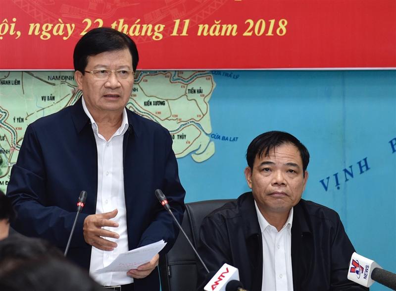 Phó Thủ tướng Trịnh Đình Dũng phát biểu tại cuộc họp. Ảnh: VGP/Nhật Bắc