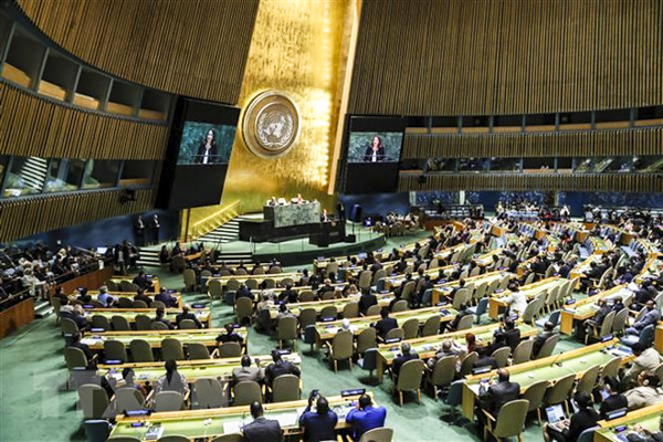 Toàn cảnh khóa họp Đại hội đồng Liên hợp quốc. 