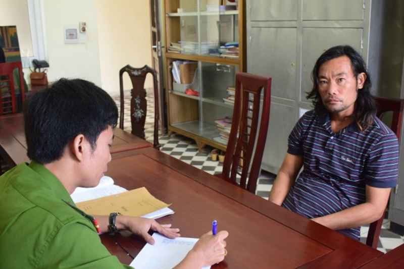 Đối tượng tại cơ quan công an