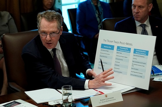 Đại diện thương mại Mỹ Robert Lighthizer. Ảnh Reuters.