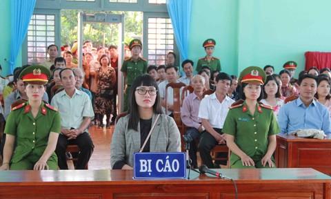 Bị cáo Huỳnh Thục Vy tại phiên tòa