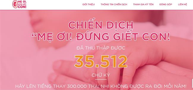 Chiến dịch nhận được sự ủng hộ của hơn 35 nghìn người. Ảnh Nhật Thy