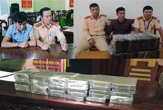 CA Nghệ An bắt giữ 02 đối tượng mua bán, vận chuyển trái phép 30 bánh hê ro in