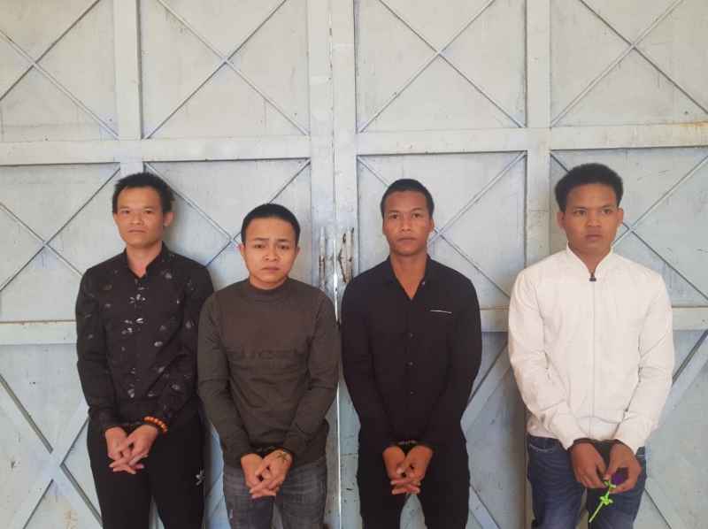 Các đối tượng Vi Văn Tình, Nguyễn Thế Lực, Hồ Ngọc Châu và Hồ Văn Dĩ tại Trại tạm giam