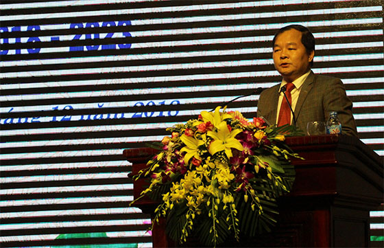 Ông Nguyễn Đức An, Phó Giám đốc Sở GTVT phát biểu khai mạc buổi lễ.