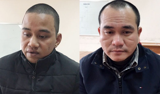 Hai đối tượng trong vụ án.