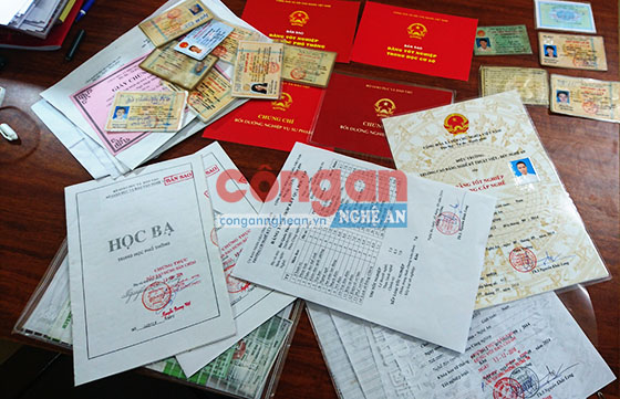 Số giấy tờ giả bị phát hiện
