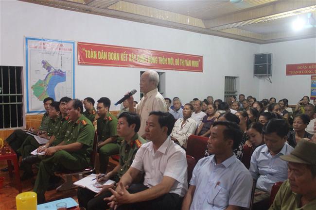 Diễn đàn “Công an lắng nghe ý kiến nhân dân” kết hợp với “Hội nghị Khu dân cư                                    bàn về công tác đảm bảo ANTT” phát huy hiệu quả tích cực, góp phần giữ yên địa bàn