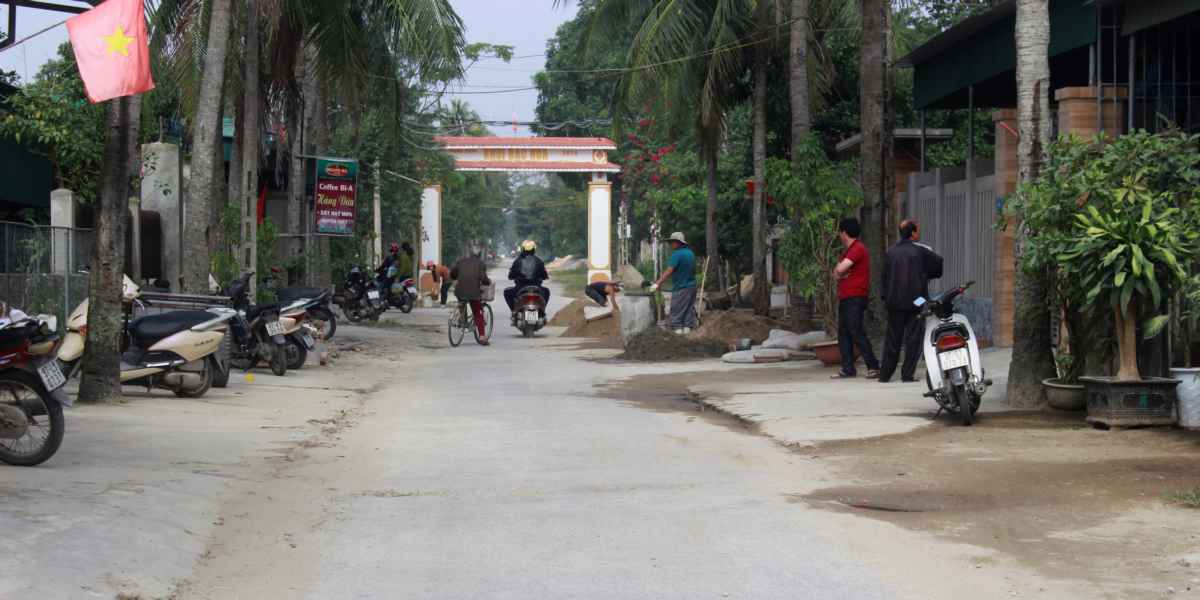 Các khối xóm ở Nghi Hòa ngày càng khang trang, sạch đẹp