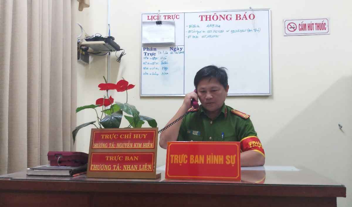 Trực ban hình sự Công an tỉnh tiếp nhận tin báo, tố giác tội phạm