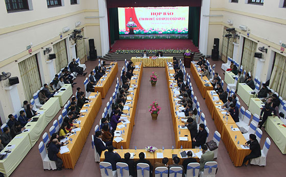 Toàn cảnh buổi họp báo tình hình kinh tế - xã hội năm 2018, kế hoạch năm 2019.
