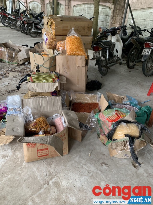 Số hàng hóa bị thu giữ