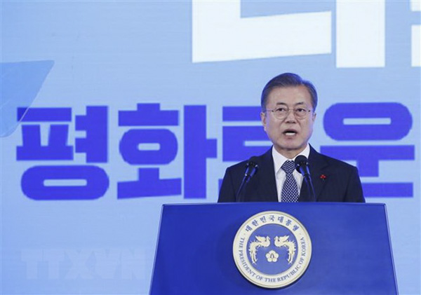 Tổng thống Hàn Quốc Moon Jae-in. 