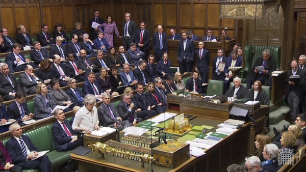 Thủ tướng Anh Theresa May trong phiên họp của Hạ viện ở London. 