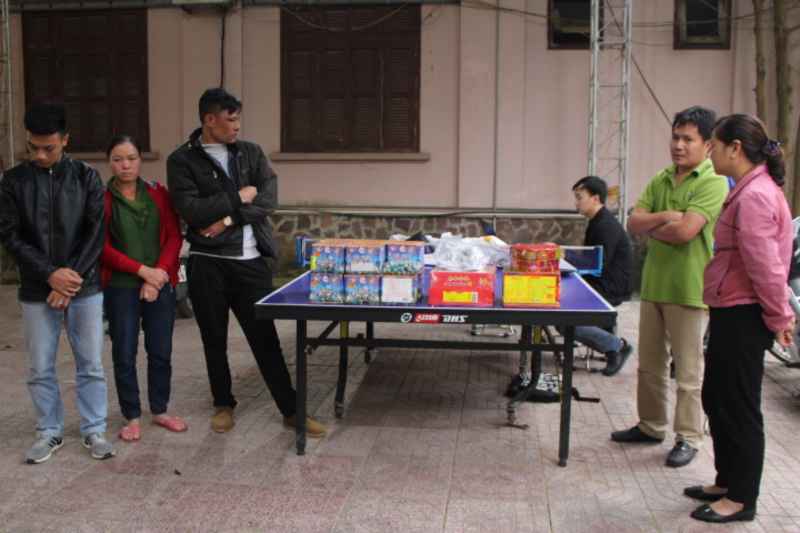 các đối tượng tại cơ quan công an 