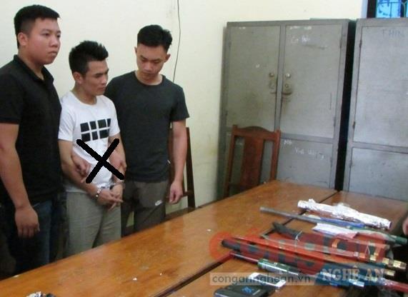 Công an huyện Con Cuông bắt giữ đối tượng (X) phạm tội