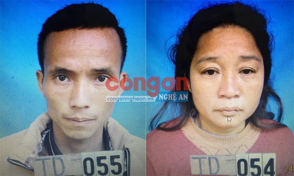 2 đối tượng Lương Văn Khăm và Vi Thị Lý