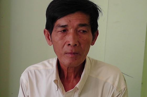 Hải tại cơ quan điều tra. 