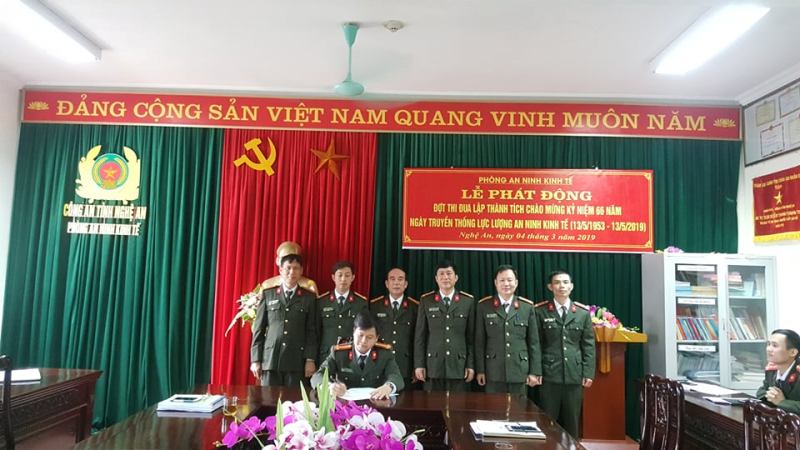 Phòng An ninh Kinh tế phát động đợt thi đua đặc biệt trong toàn đơn vị.